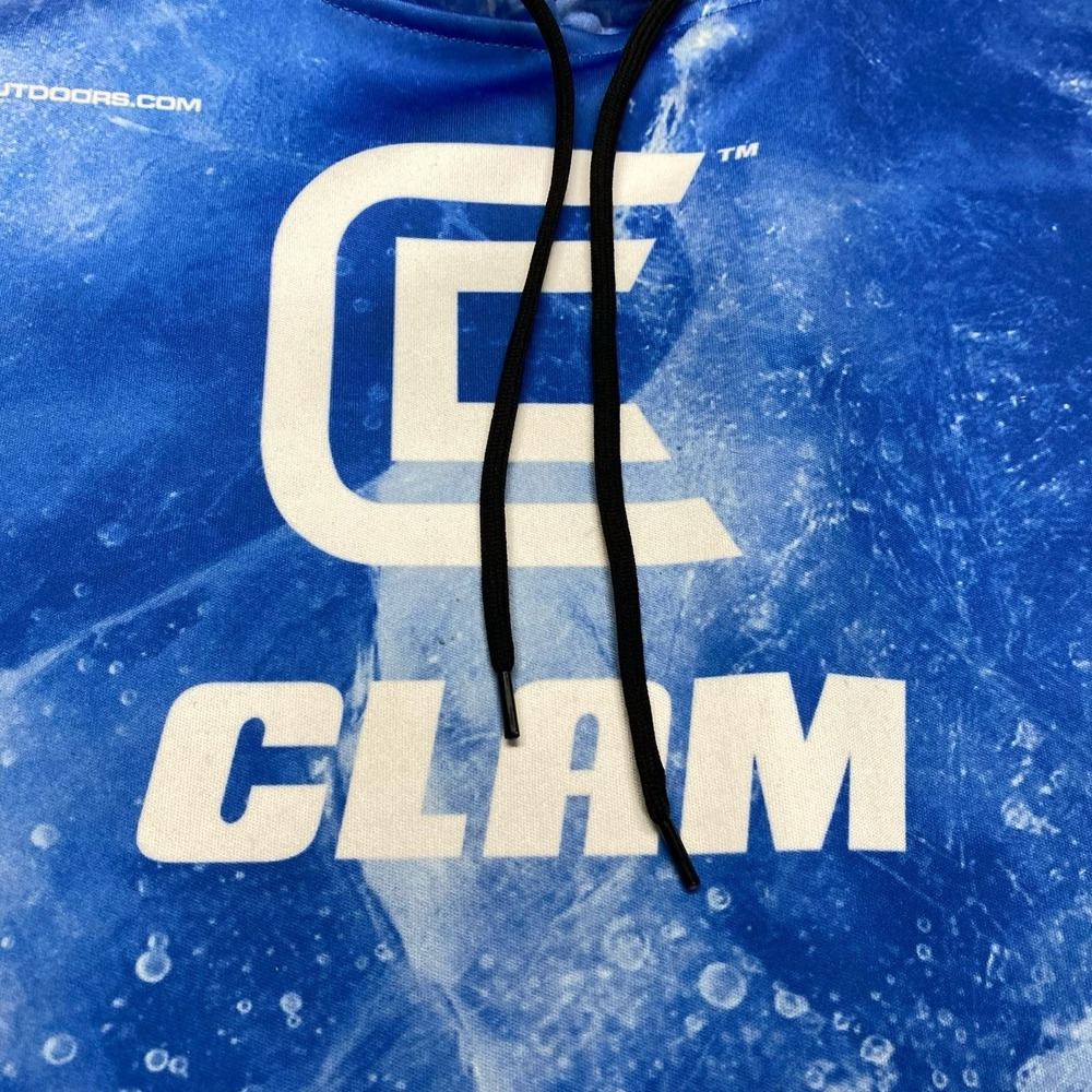 Clam Ice Armor Fishing Hoodie S Big Tooth Tackle Quick Set Polar Jason Mitchell - Picture 5 of 12